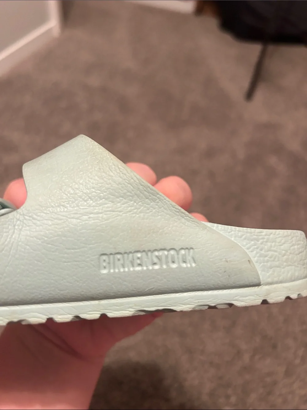 Birkenstock Kids Two-Strap Slide Sandals - Mint Green